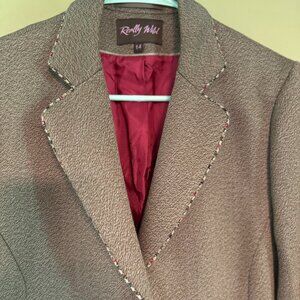 Really Wild Single Breasted Coat, US size 10